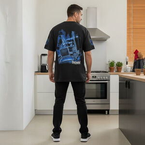 Men's Stay Loaded Apparel Short Sleeve Tee - L - Black/Blue